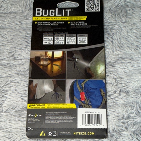 BugLit LED Micro Flashlight - Red - Picture 10 of 16